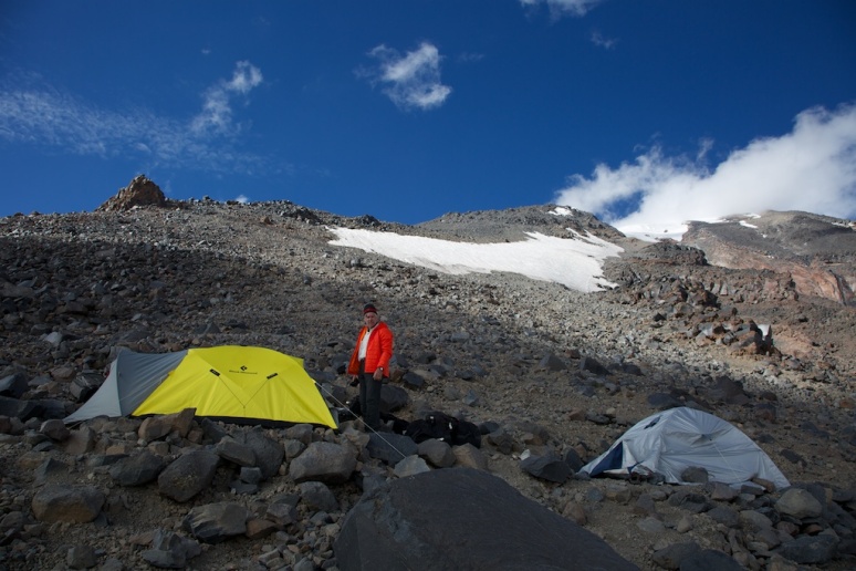 Our tent site at the top of 4200m camp
